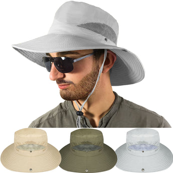 Unisex Mens Ladies Lightweight Foldable Summer Safari Hat Cap